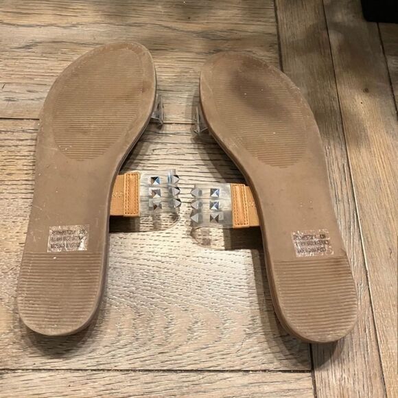Steve Madden Girl Fetch Clear Studded Slip on sandals size 8.5 - Picture 8 of 9